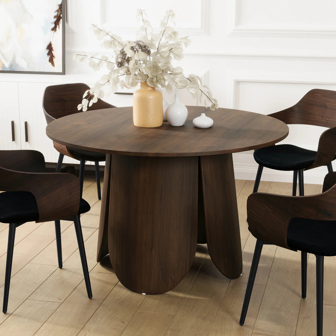 120cm wooden round dining table Australia