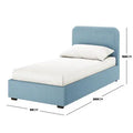 Carya Kids Single Fabric Boucle Bed Frame Australia Beyond Living