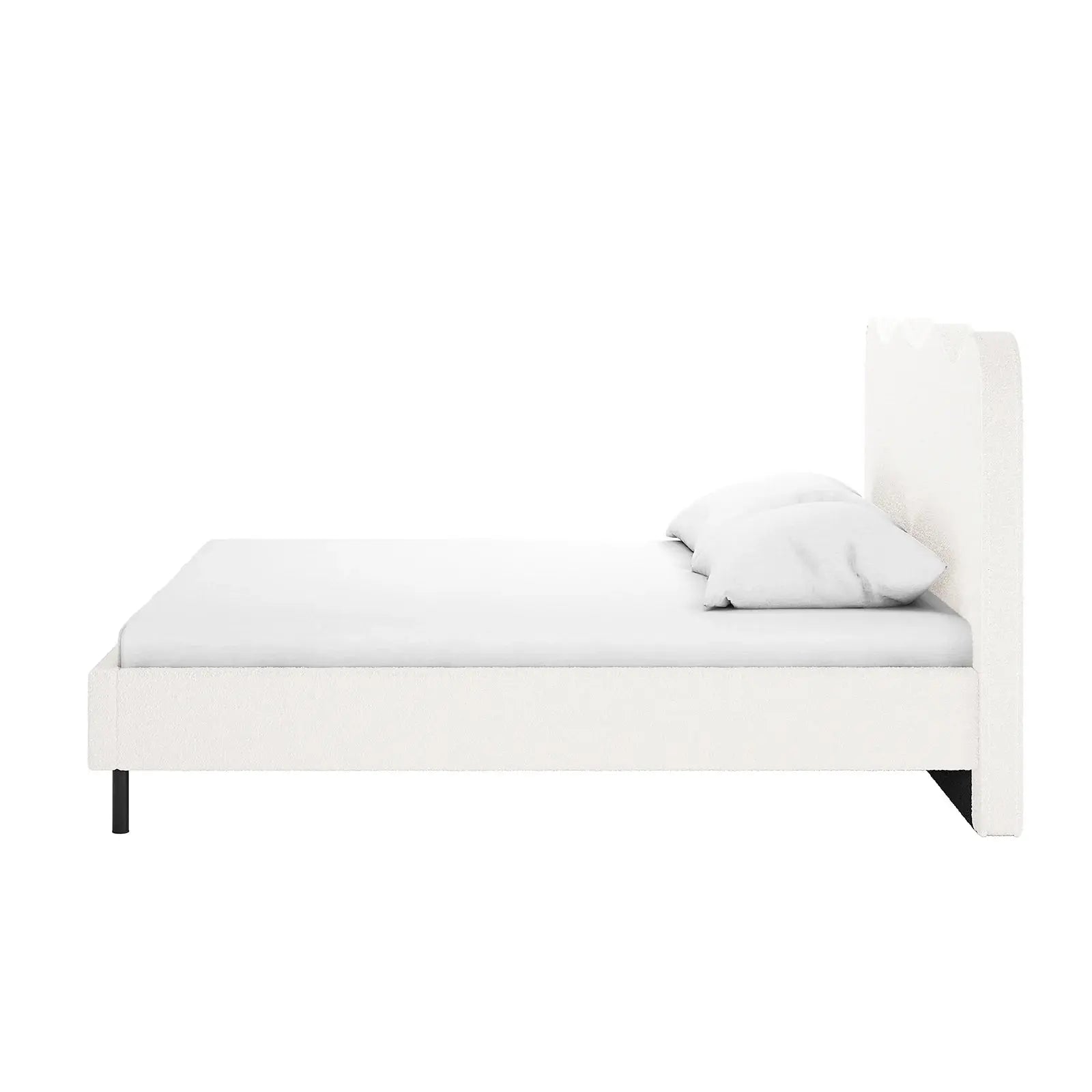 Kaylie Double Boucle Fabric Bed Frame Australia Beyond Living