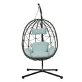 Outdoor Hanging Egg Chair with Stand Australia Indoor & Patio Wicker Beyond Living