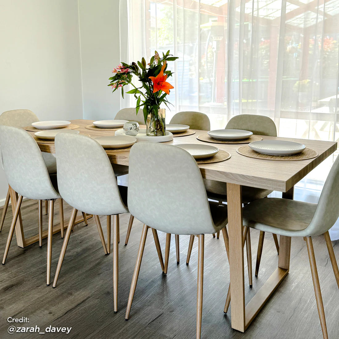 200cm industrial dining table Australia