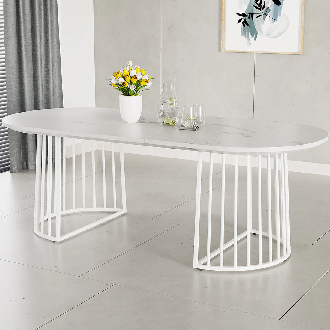 220cm 8 seater oval dining table Australia