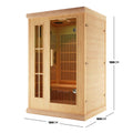 2 person carbon fibre infrared sauna for Australian homes