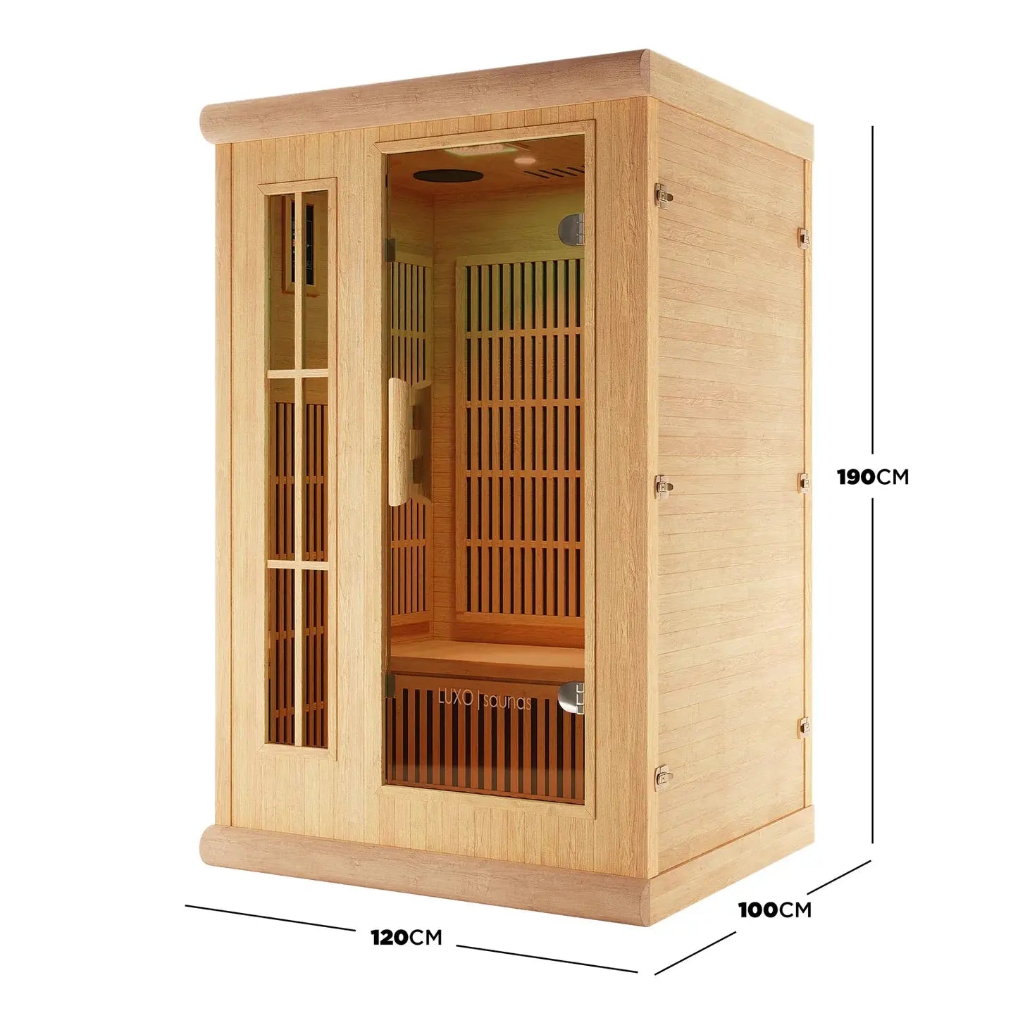 2 person carbon fibre infrared sauna for Australian homes
