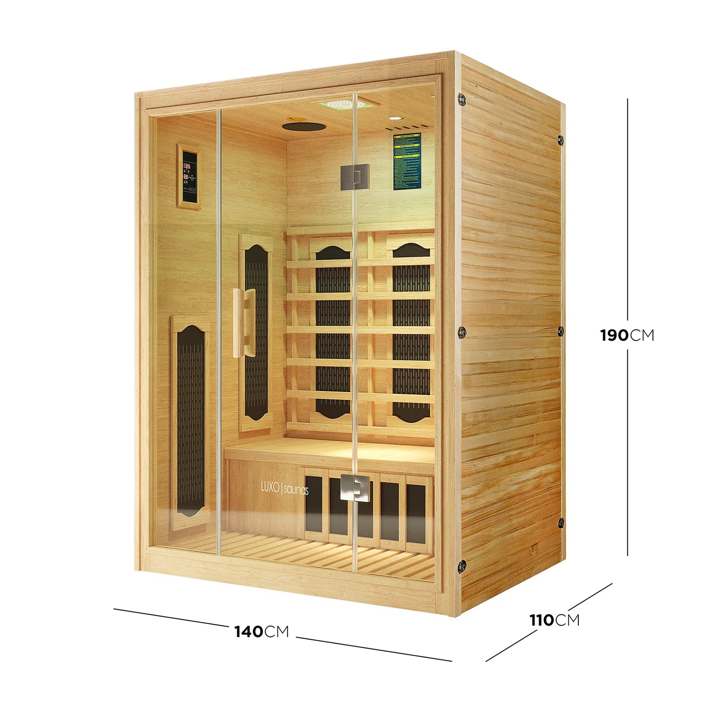 2 person indoor hybrid sauna Australia wellness room