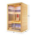 2 person infrared sauna Australia heated floor