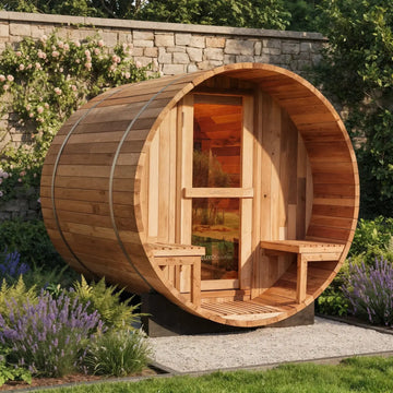2 person red cedar outdoor barrel sauna Australia