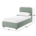 Carya Kids Single Fabric Boucle Bed Frame Australia Beyond Living