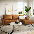 3 seater PU leather sofa with chaise Australia