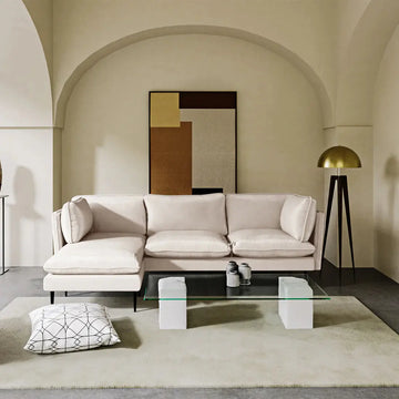 3 seater velvet sofa chaise Australia