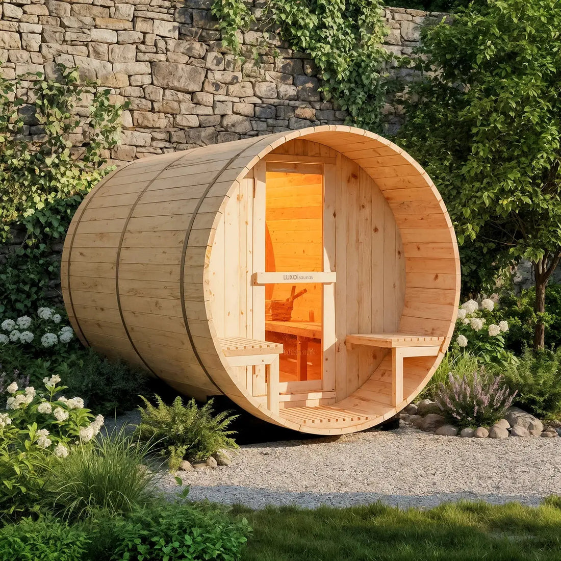 4 person outdoors barrel sauna Australia