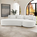 4 seater boucle sofa with left chaise Australia