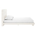 Aina Double Boucle Upholstered Bed Frame Australia Beyond Living