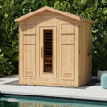 6 person hybrid infrared outdoor sauna Australia