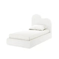 Thales Curved Boucle Fabric Bed Frame Beyond Living