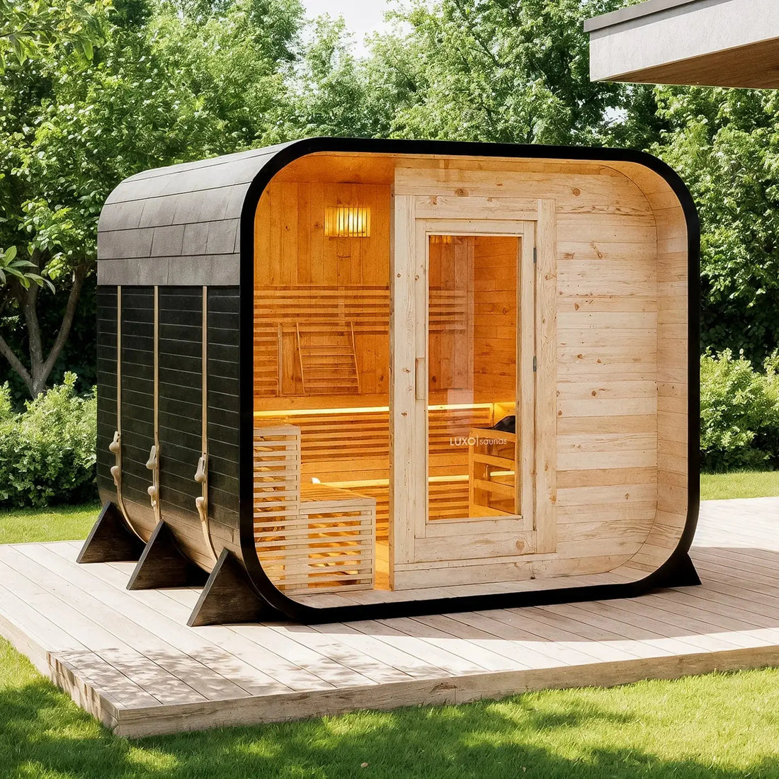 8 person traditional Finnish outdoor sauna Australia