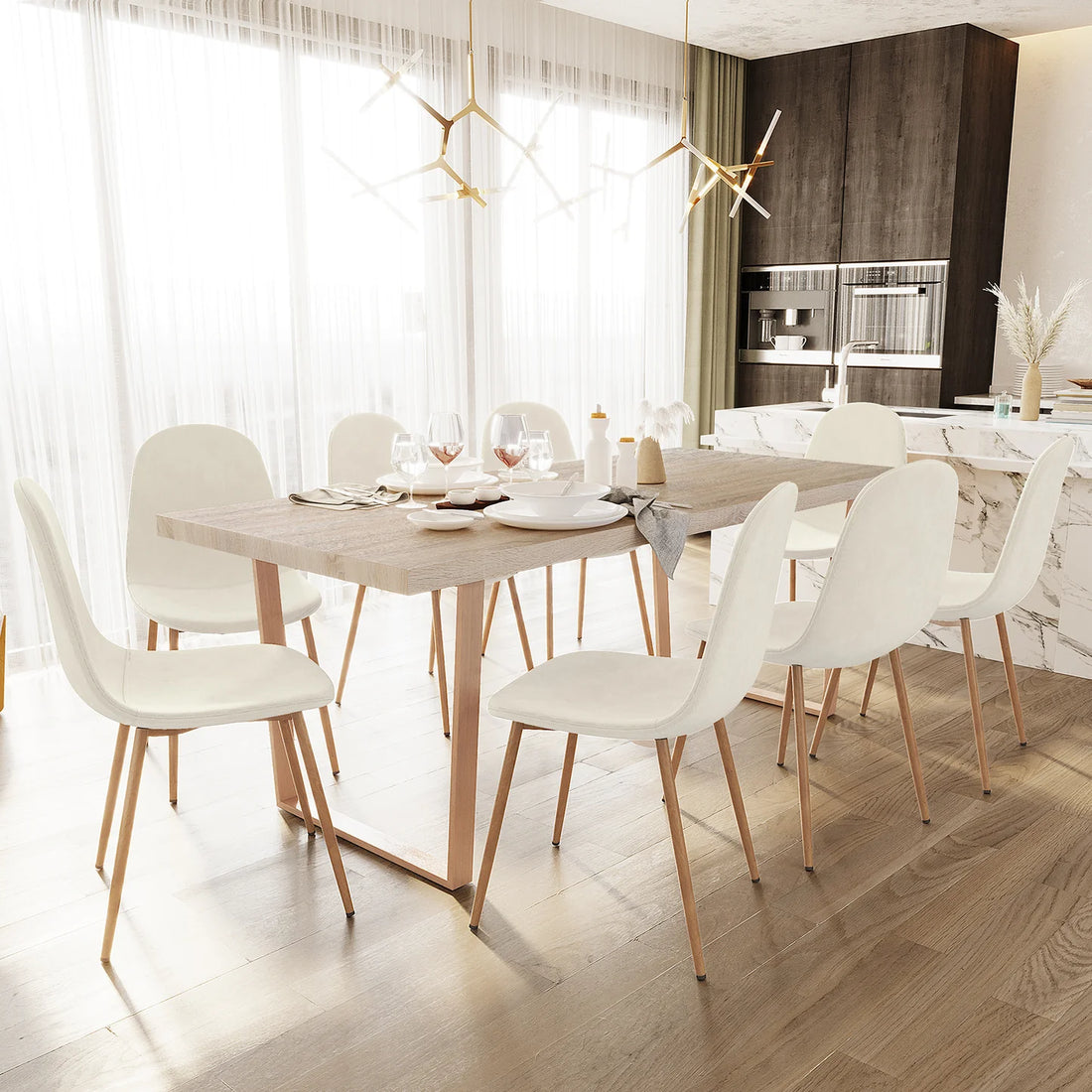 8 seater dining table and chairs set Australia