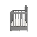 Adjustable baby cot solid wood frame
