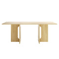 Amora natural timber dining table Beyond Living