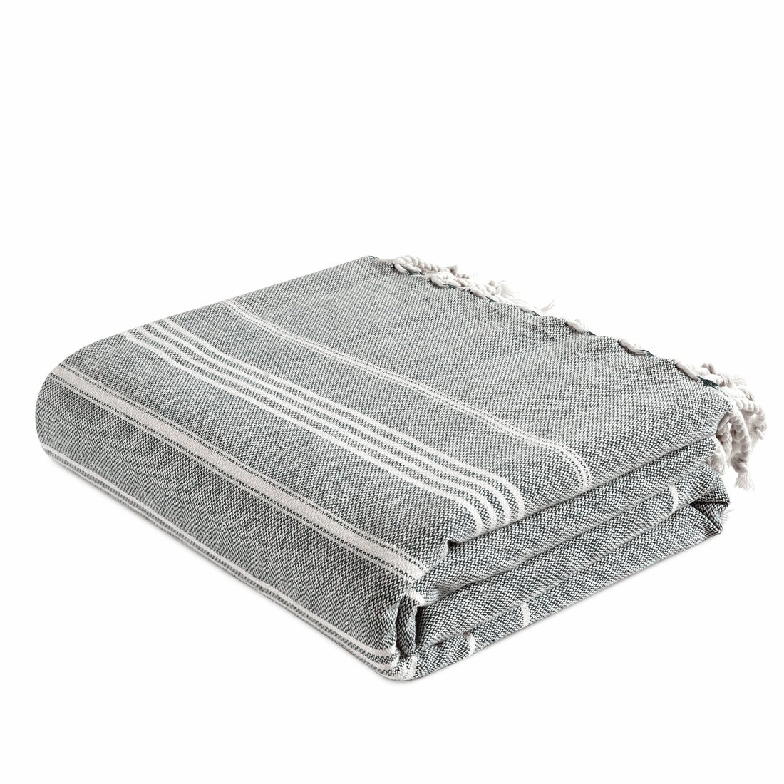Turkish Towel Beach Blanket - Smokey Black