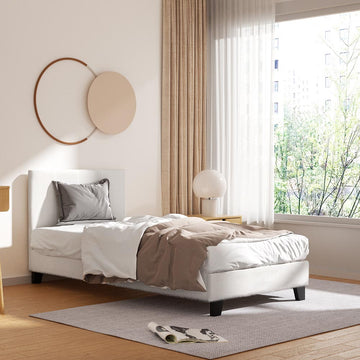 Artiss Neo Single Bed Frame Boucle Fabric