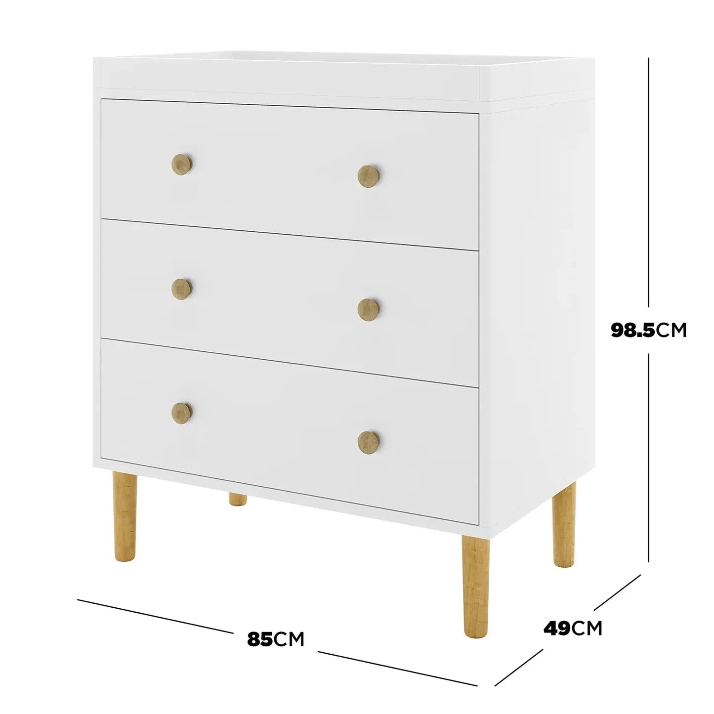Baby change table with shelves Australia