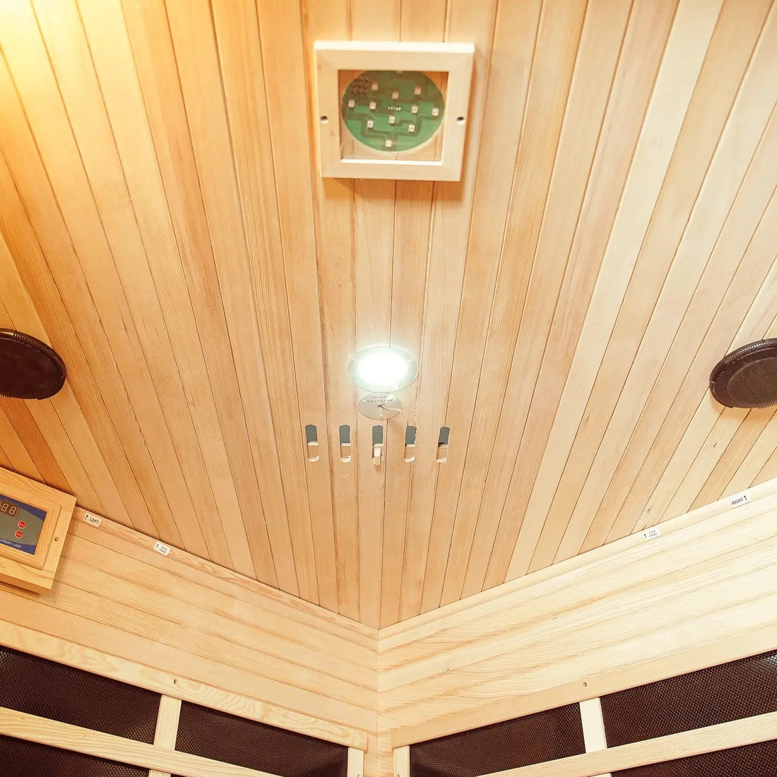 Luola 2 person outdoor barrel sauna Australia pine timber with Harvia stove