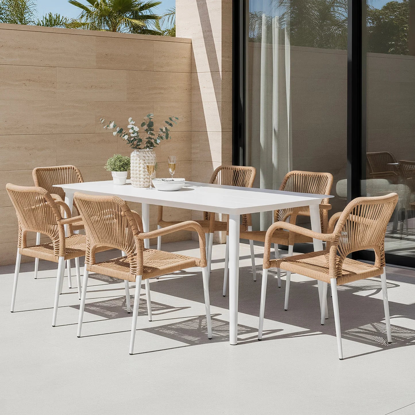 Beyond Living aluminium outdoor dining set for alfresco entertaining