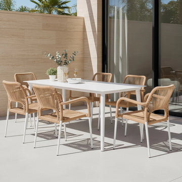 Beyond Living aluminium outdoor dining set for alfresco entertaining