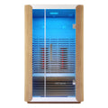 Beyond Living curved infrared sauna 2 person indoor