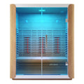 Beyond Living curved infrared sauna 3 person indoor