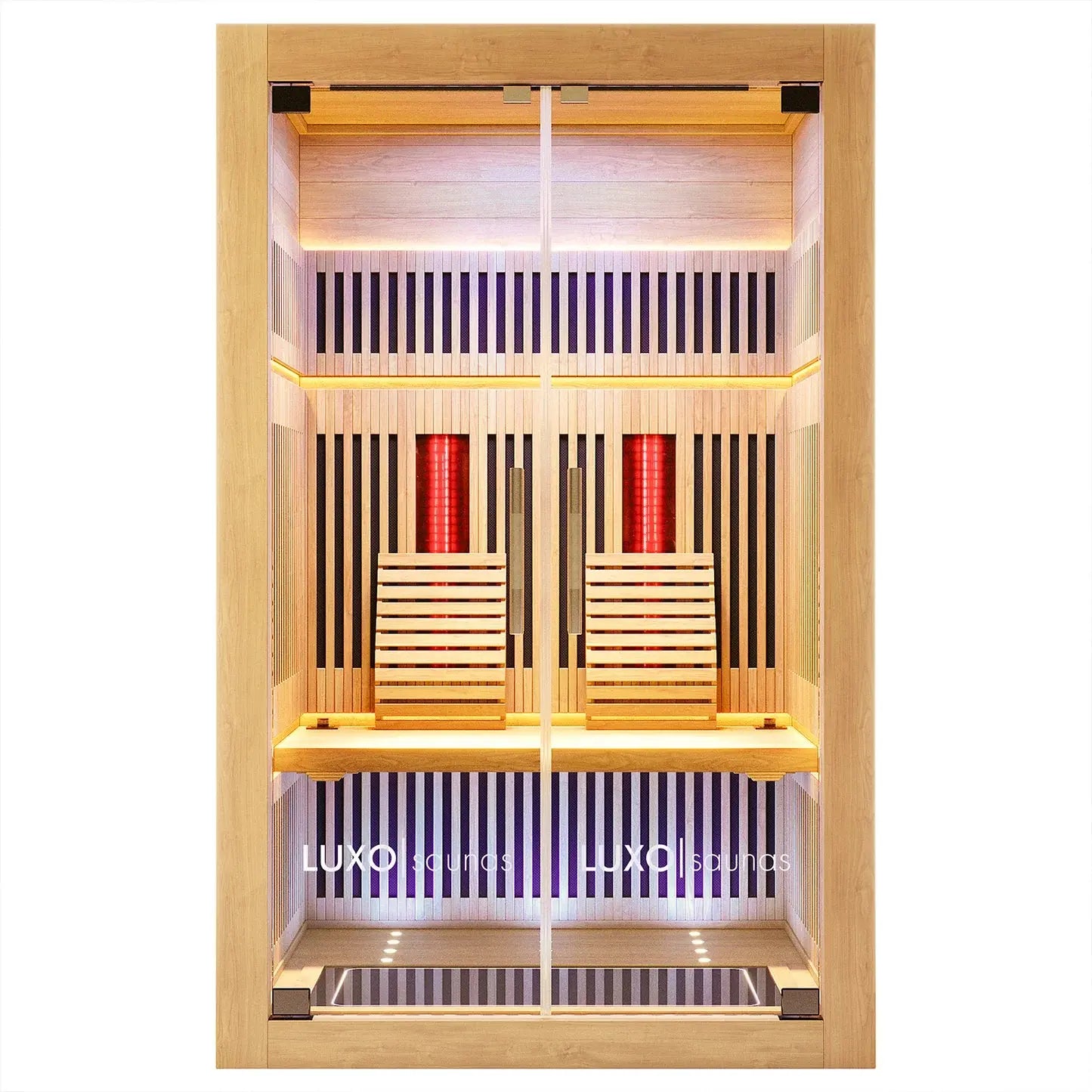 Beyond Living full spectrum sauna with floor heaters