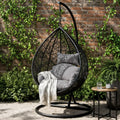 Beyond Living large outdoor hanging egg chair for garden lounge
