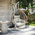 Beyond Living outdoor hanging egg chair for patio lounge