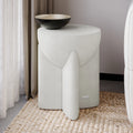 Beyond Living round concrete side table for patio seating