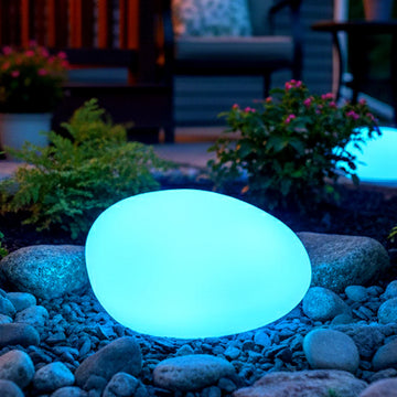 Beyond Living solar LED rock light landscape garden lamp