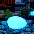 Beyond Living solar LED rock light outdoor garden lamp