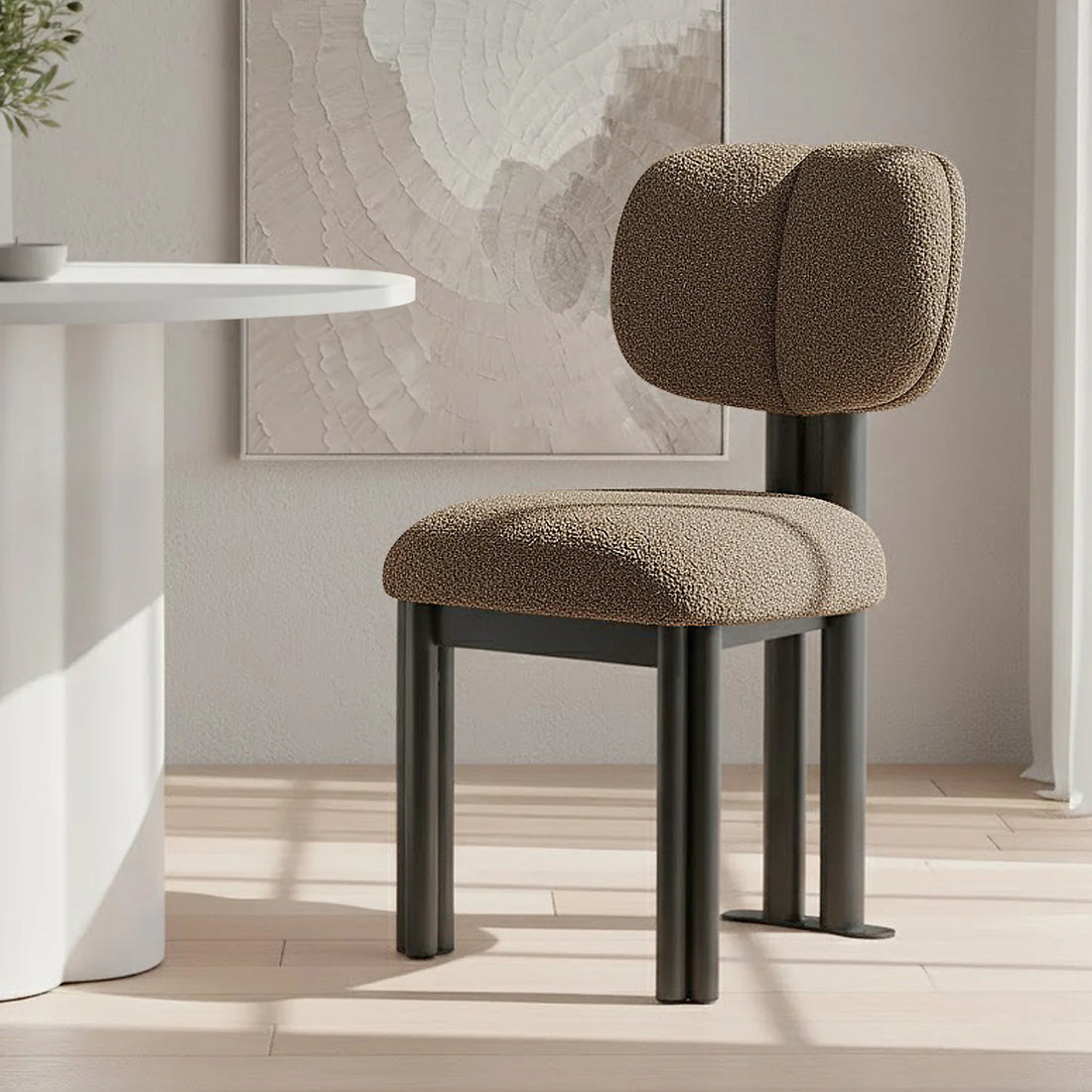 Boucle dining chair Australia