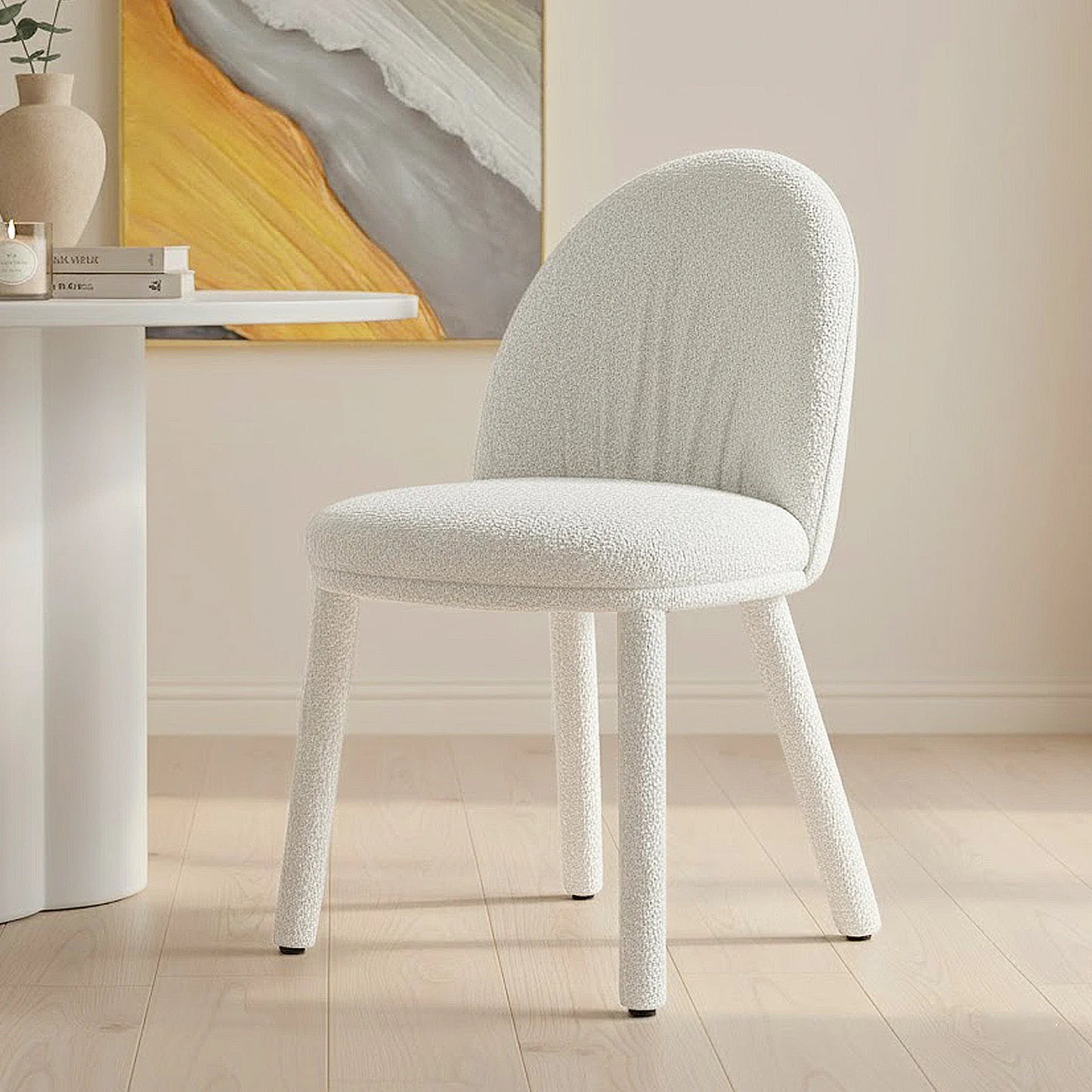 Boucle dining chair set Australia