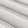 Breathable latex Euro top mattress close up