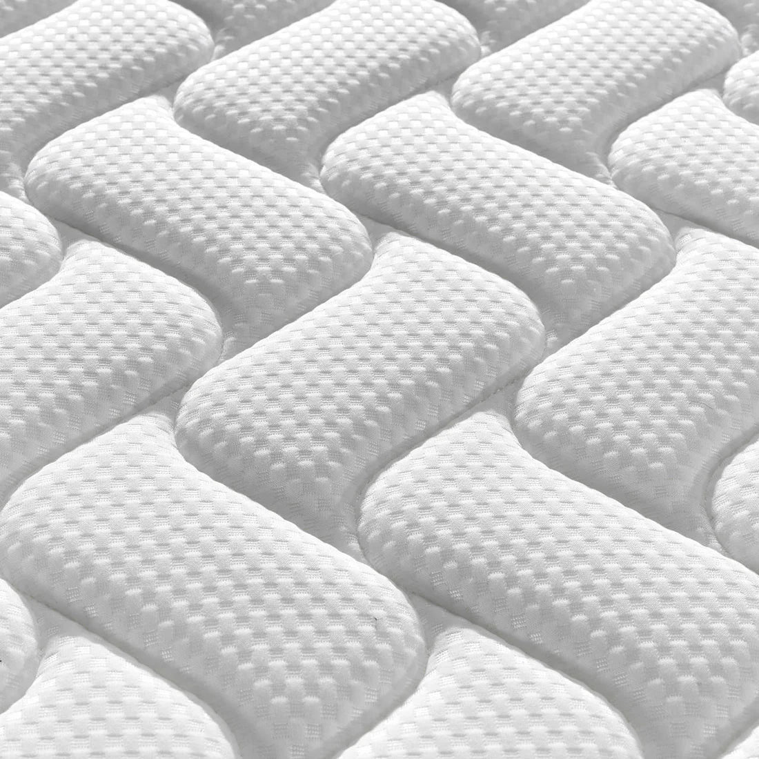 Breathable latex pocket spring mattress close up