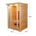 Ceramic infrared sauna for Australian homes 2 person