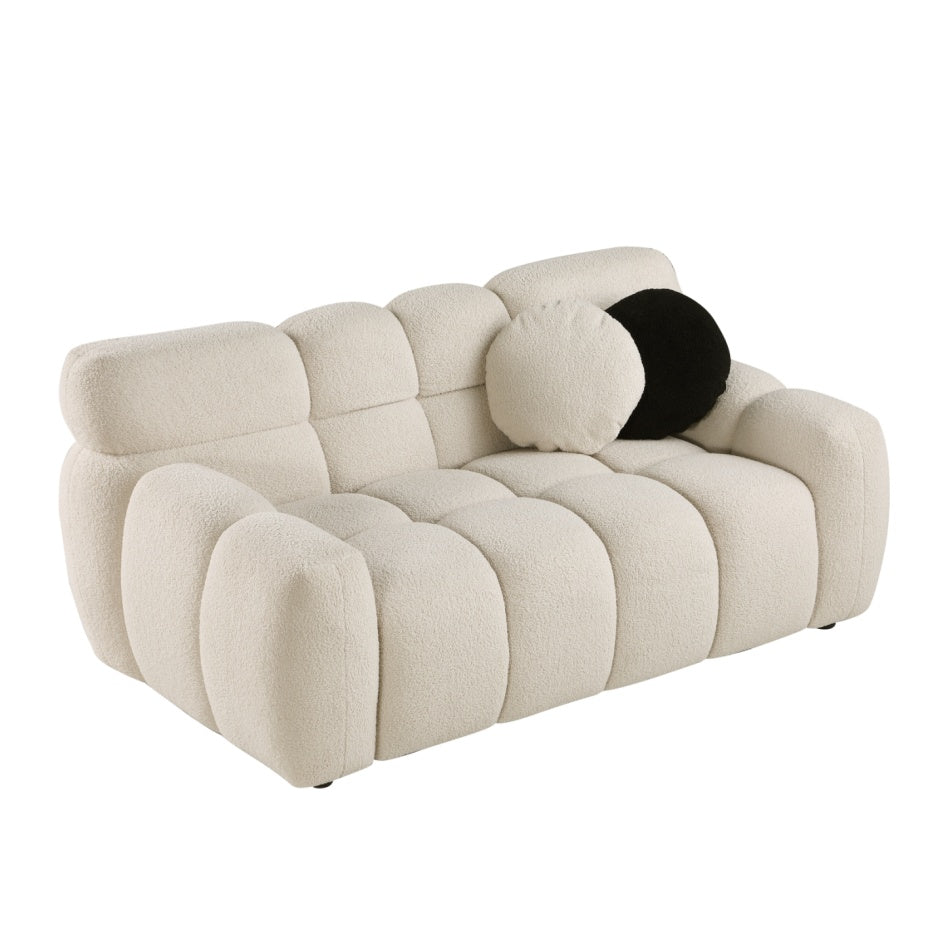 Compact 2 seater boucle couch Australia
