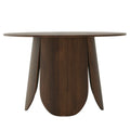 Compact 4 seater wooden dining table