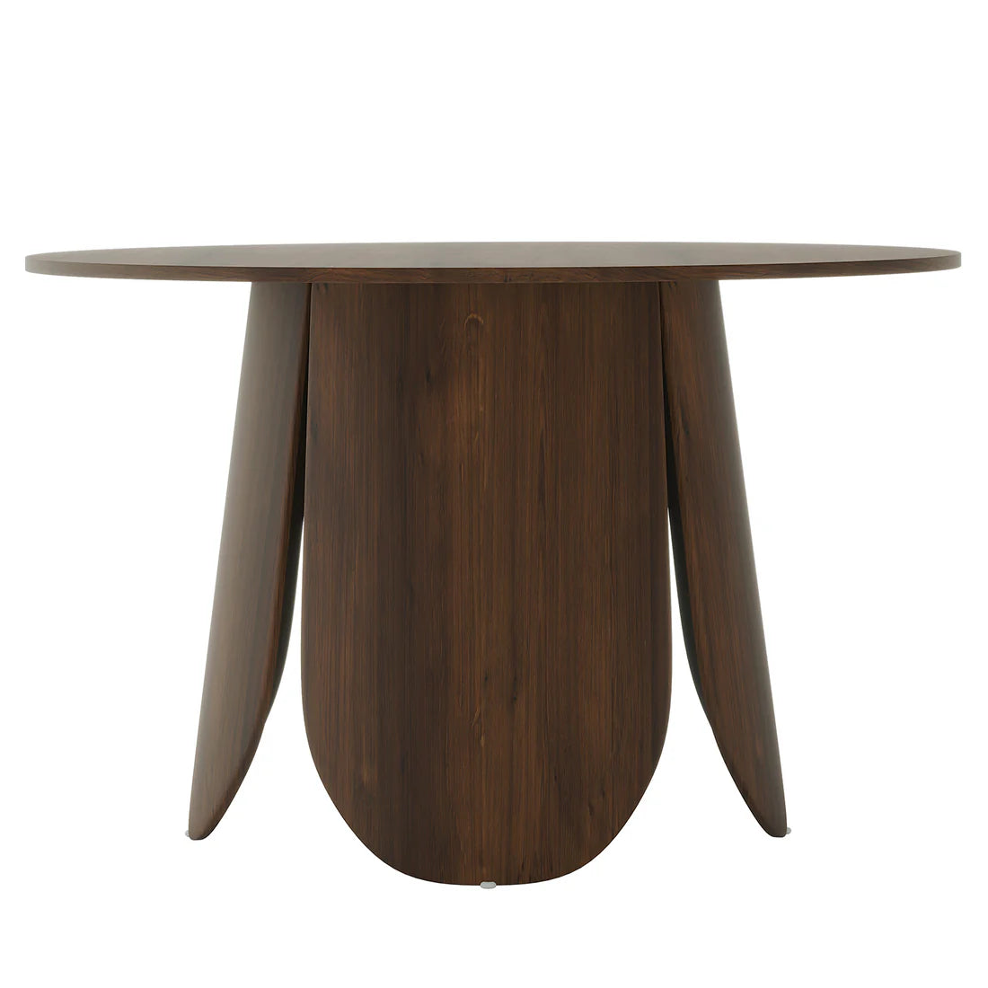 Compact 4 seater wooden dining table