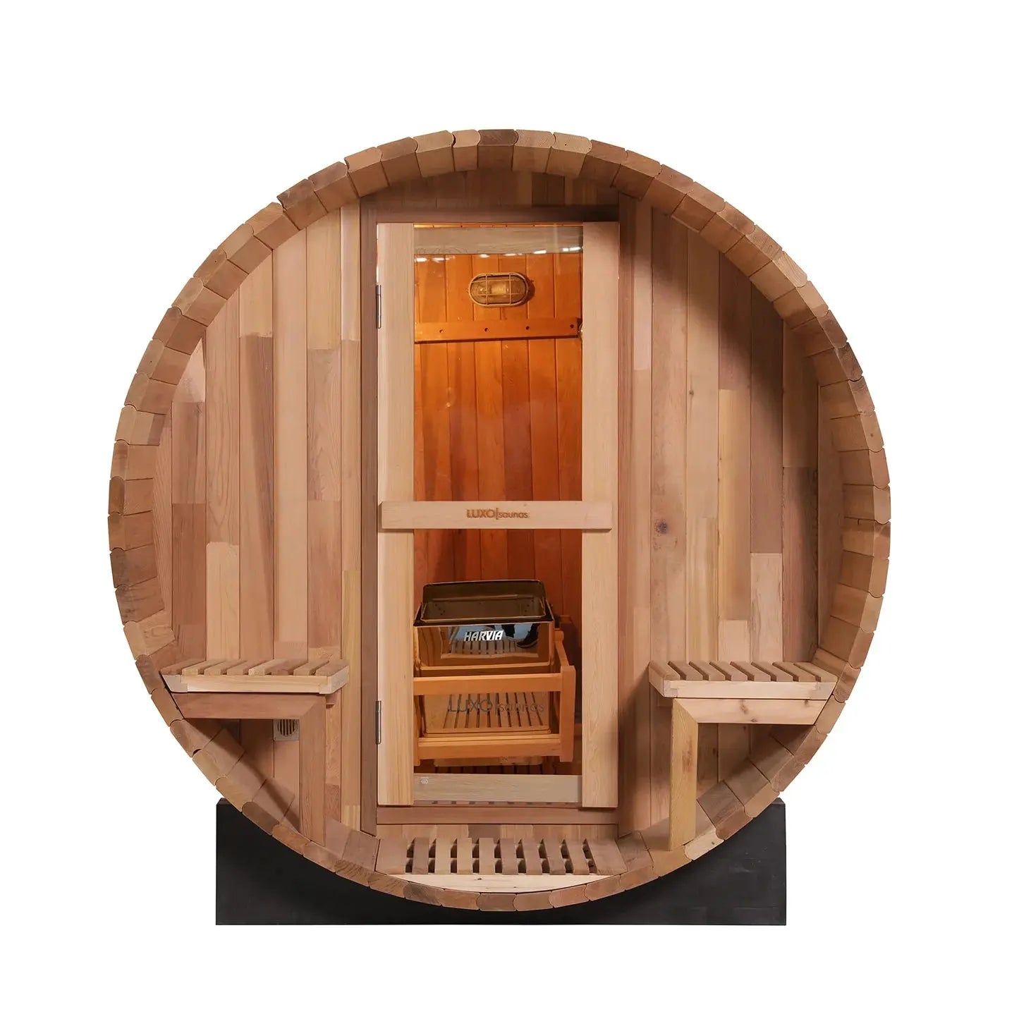 Compact outdoor barrel sauna Australia