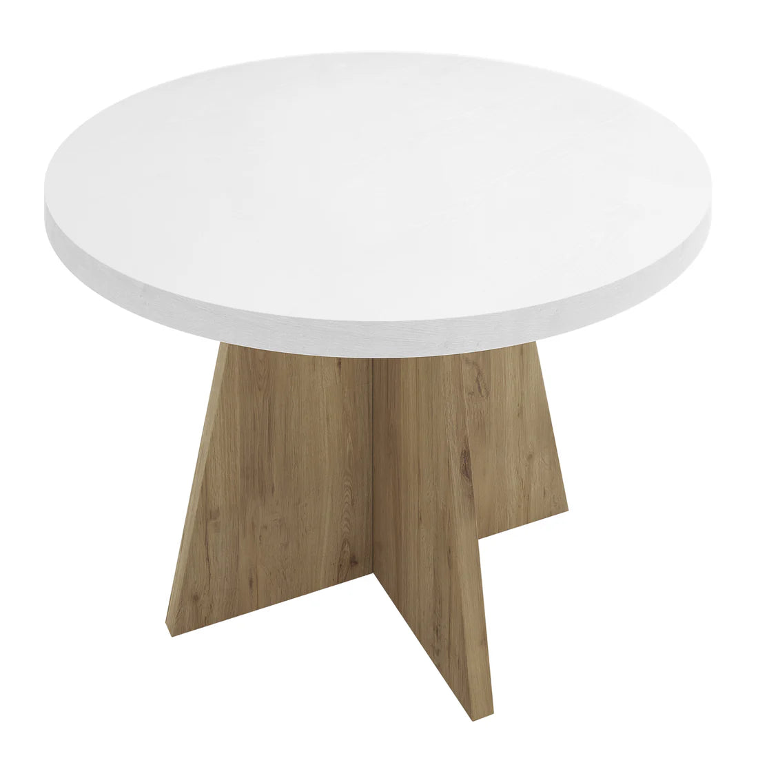 Contemporary 4 seater round dining table setup