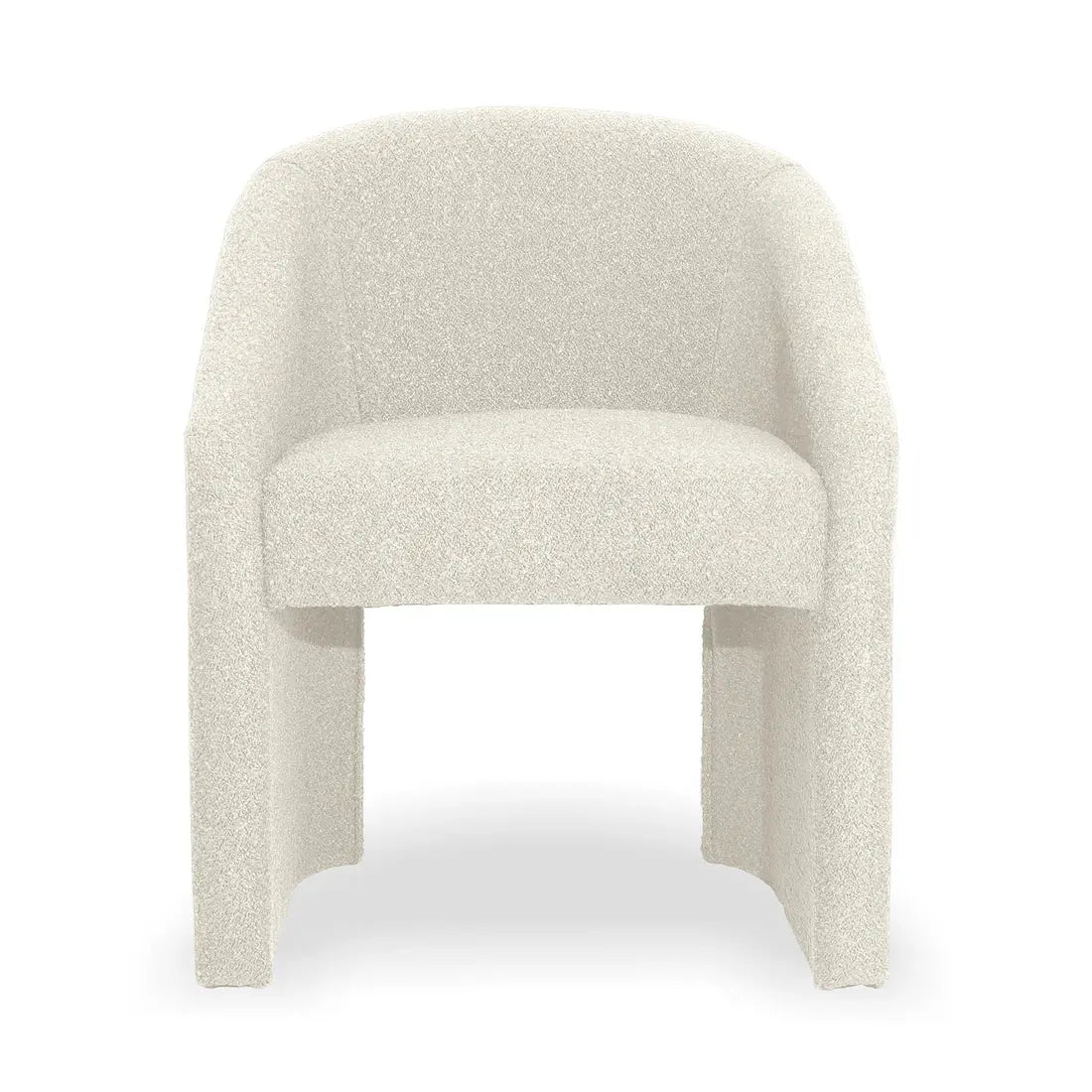 Contemporary bouclé armchair Australia neutral tone