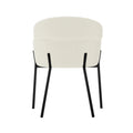 Contemporary chenille dining chair pair Australia
