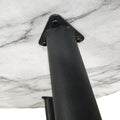 Contemporary round dining table marble finish